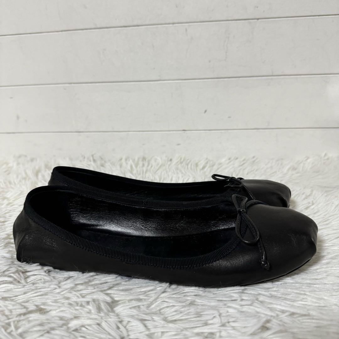 未使用品✨PRADA プラダ　フラットシューズ　パンプス　ブラック　レザー　黒