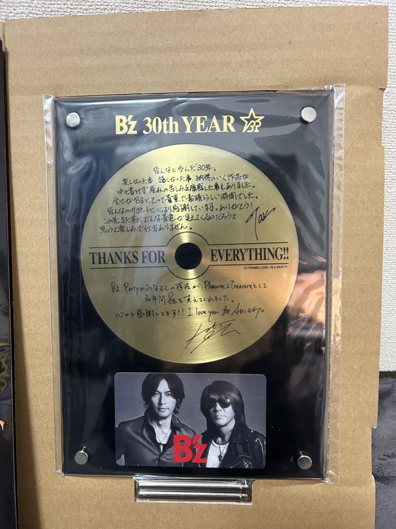 B'z30周年ゴールドディスク】＆会報誌 ミュージシャン