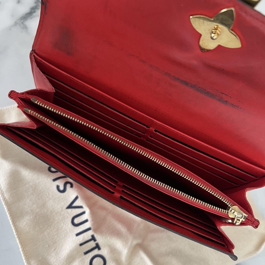 オリジナル Louis ルイヴィトン Vuitton メルカリ - レッド ブラウン 長財布 小物