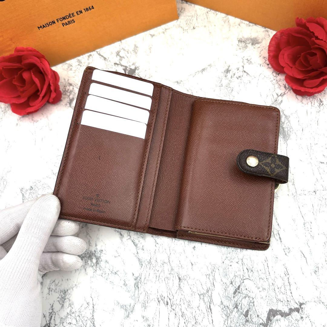 【定価の半額以下】 ルイヴィトン モノグラム ヴィエノワ がま口 折り財布