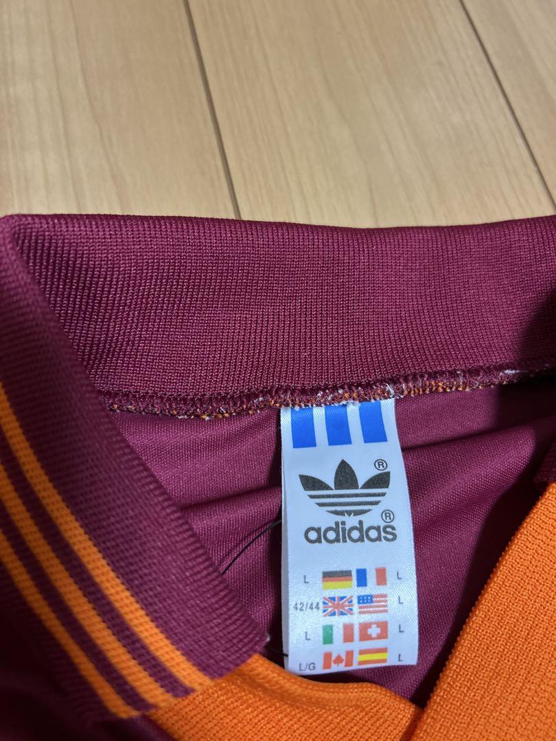 ASローマ　92-94　ユニフオーム　エンジ　adidas 　ビンテージ adidas製 ASローマ ユニフォーム 92/94 - メルカリ