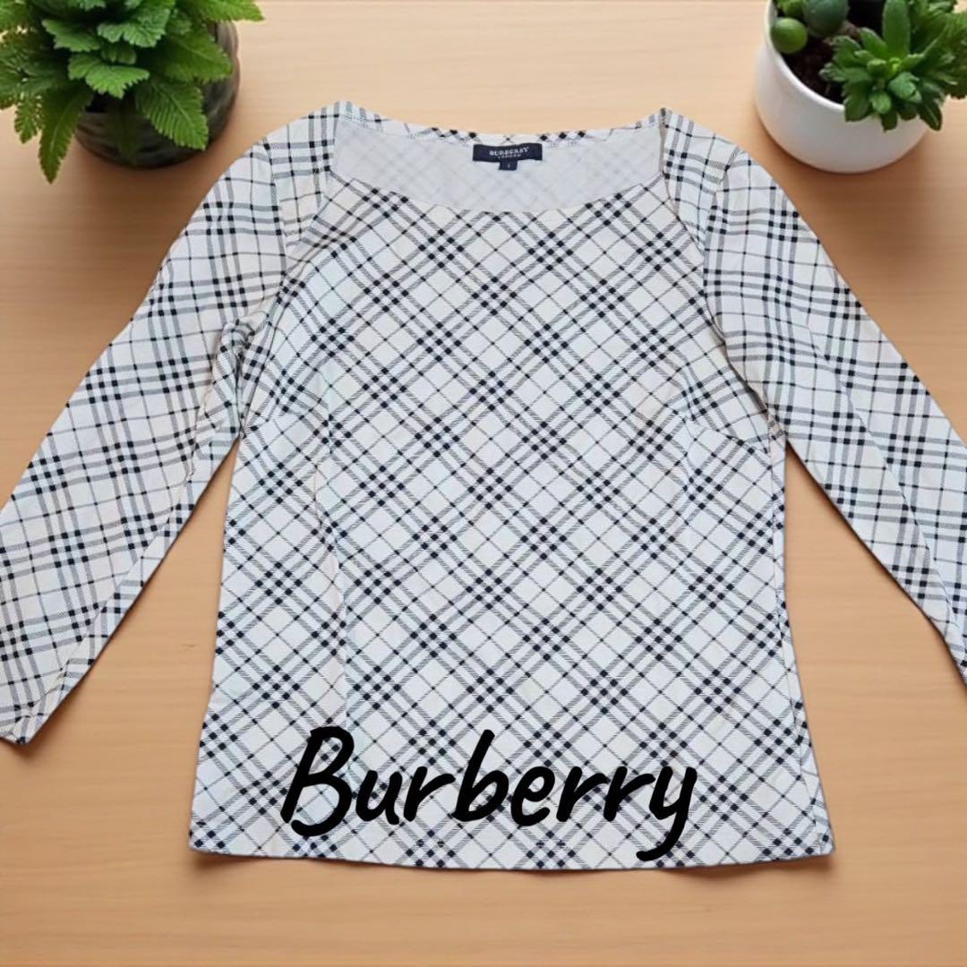 美品』♡Burberry チェック柄 長袖トップス - メルカリ