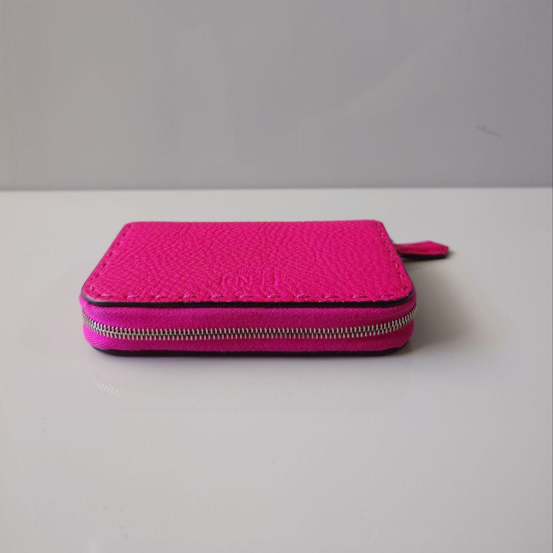 FENDI フェンディ　ラウンドジップ　コインケース　ピンク FENDI 】フェンディ／ラウンドファスナー コインケース／ピンク