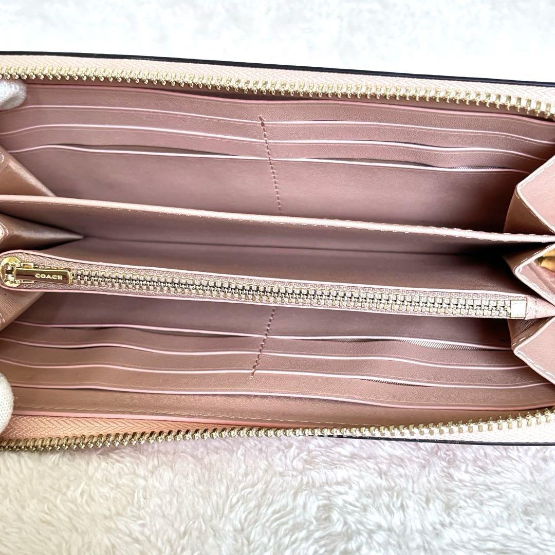 【新品】COACH 花柄 ホワイト しろ長財布 レディース
