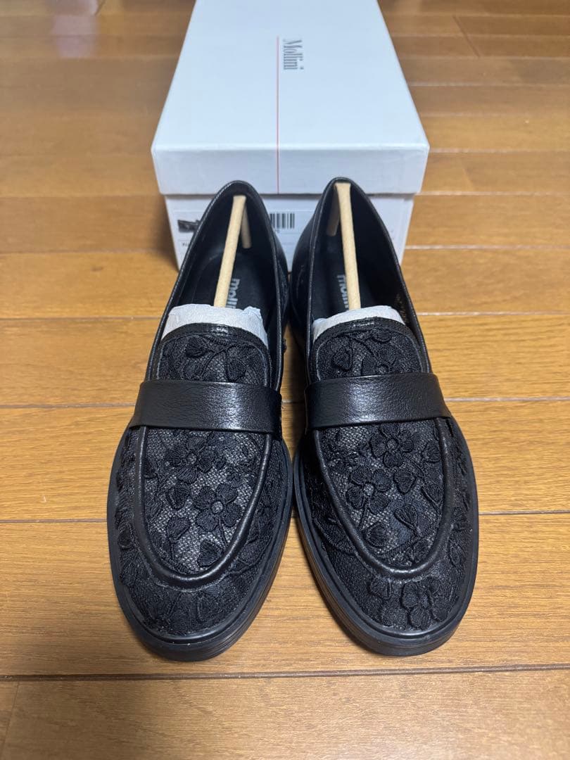 最終お値下げ｜Mollini ブラックローファー