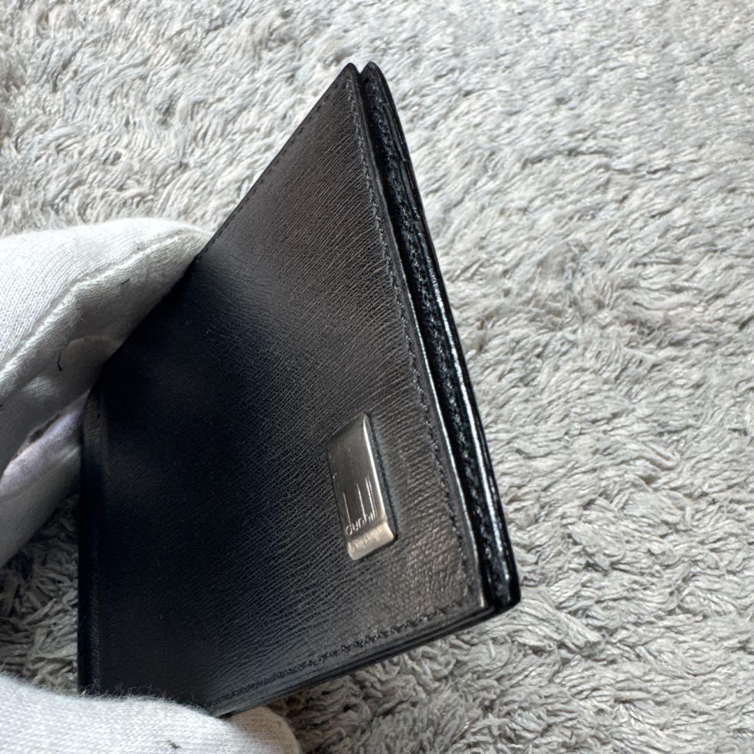 dunhill ダンヒル マネークリップ 二つ折り財布 レザー ブラック