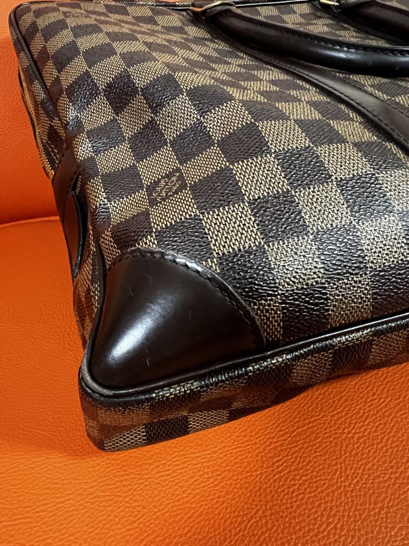 【極美品】ルイヴィトン LOUIS VUITTON ダミエ ポルトドキュマン ルイヴィトンポルトドキュマン ヴォワヤージュ 14137 ブラウン