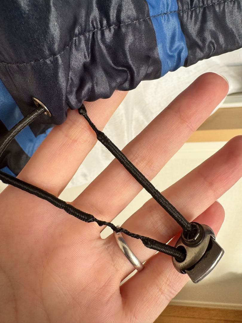 DSQUARED2 ナイロンジャケット ブラック/ブルー／50サイズ