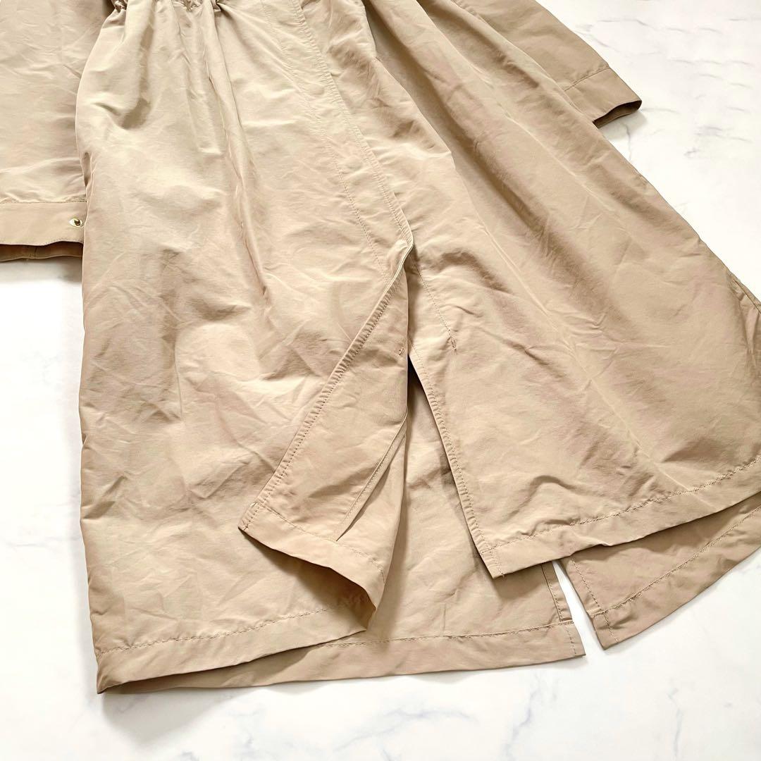 OURHOME アワーホーム　頼れるノーカラーコート 撥水加工　ロング　洗濯可