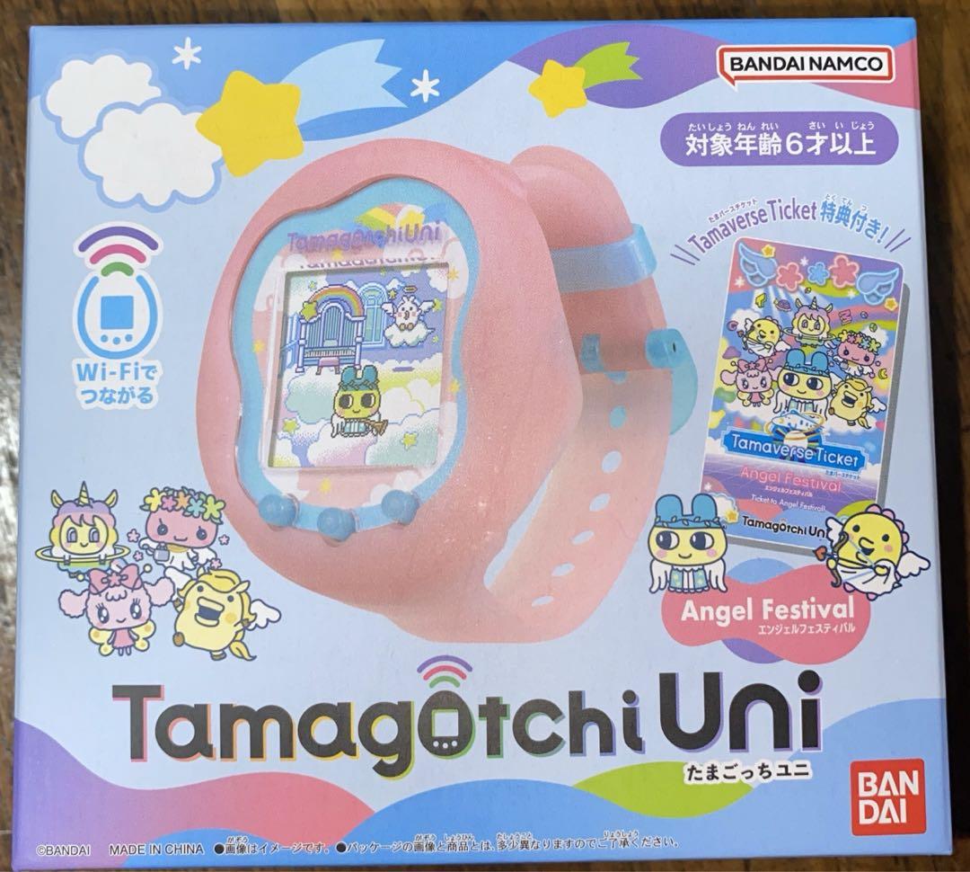 【新品未開封・ステッカー付き】たまごっちユニ　エンジェルフェスティバル Amazon | [バンダイ(BANDAI)] Tamagotchi Uni Angel Festival