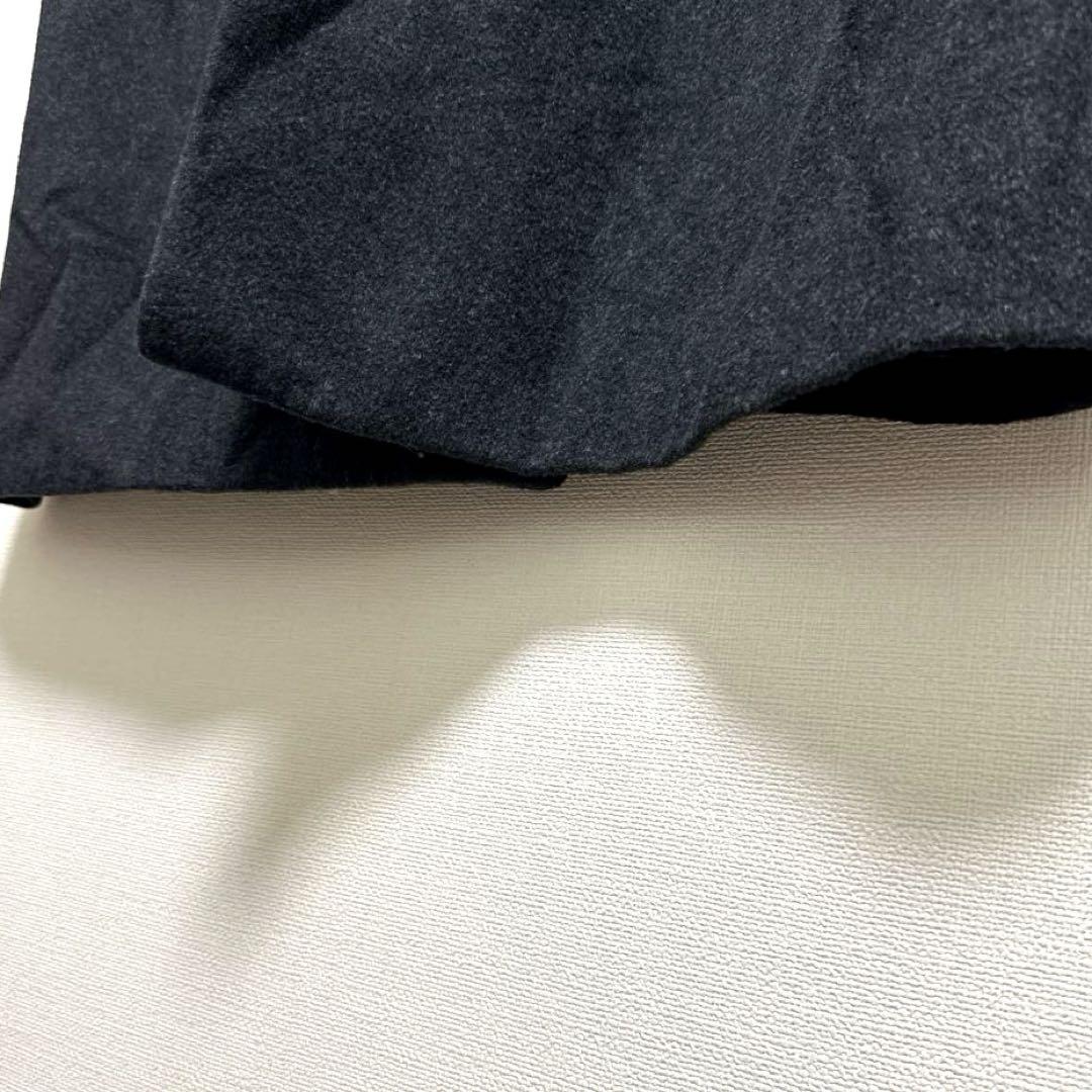 美品　チェスターコート　カシミヤ混　ウールコート　メンズ　XL 黒　紳士　高級