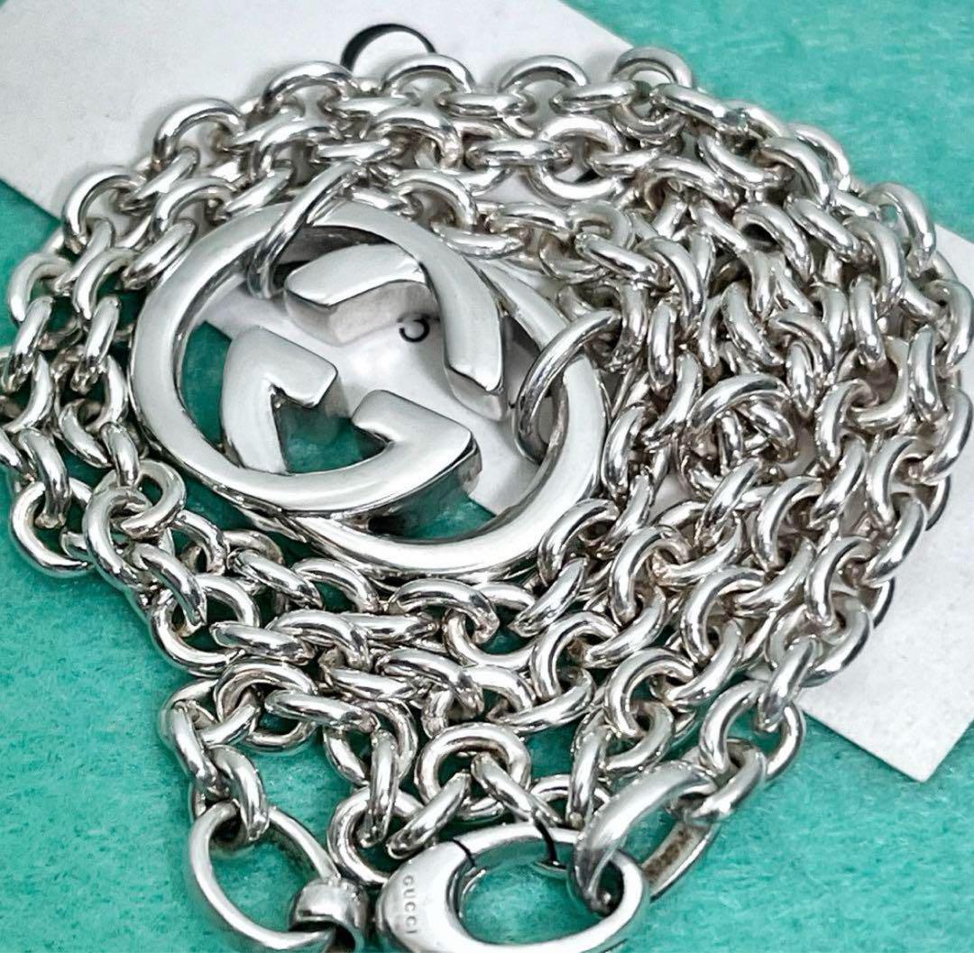 驚きの価格が実現！ 美品 GUCCI インターロッキングダブルチェーンネックレス激安 アクセサリー