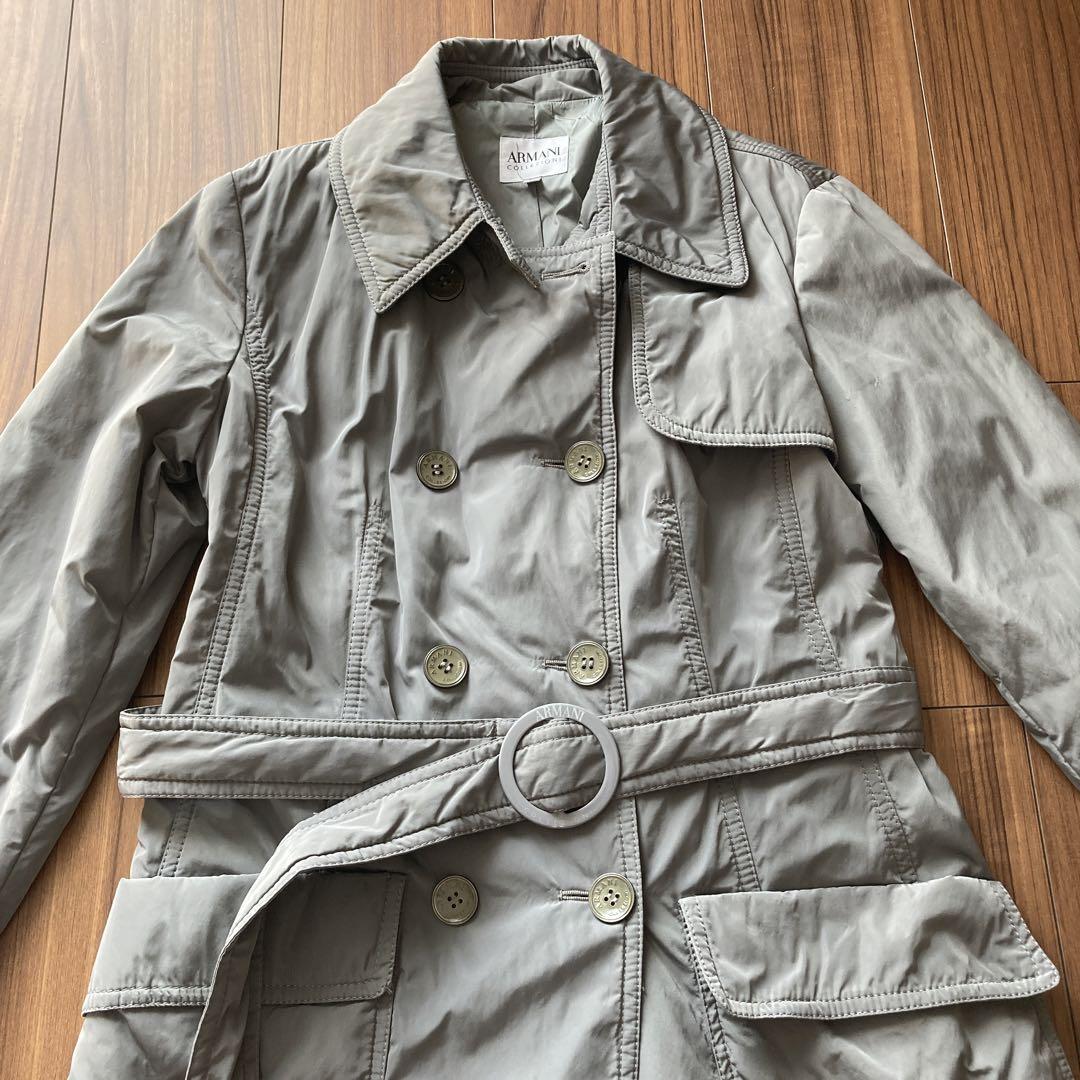 ARMANI COLLEZIONI グレー ロングコート 40