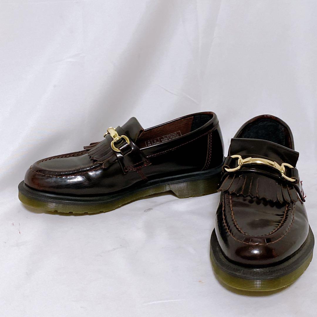 美品　ドクターマーチン　ADRIANSNAFFLE　ローファー　ブラウン　UK6