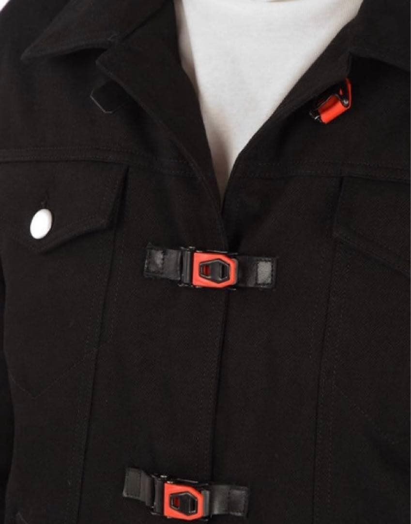 【レア古着】pqmvイタリア製 ブラックデニム中綿ジャケット 48 【レア古着】pqmvイタリア製 ブラックデニム中綿ジャケット 48