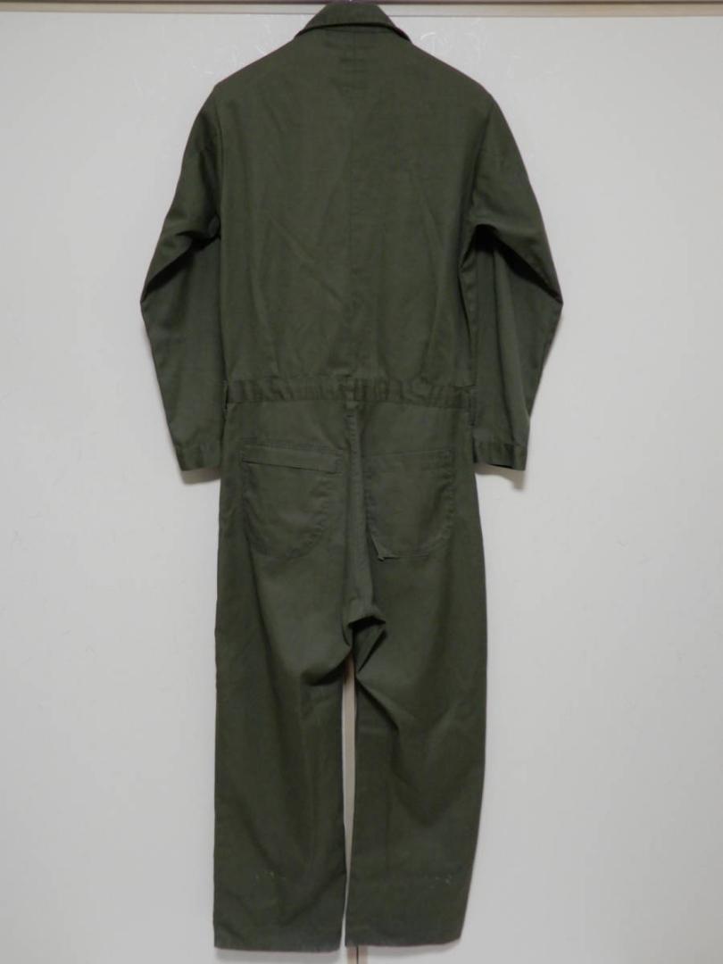米軍放出品90'sヴィンテージ ミリタリーオーバーオールセージグリーンUS42L