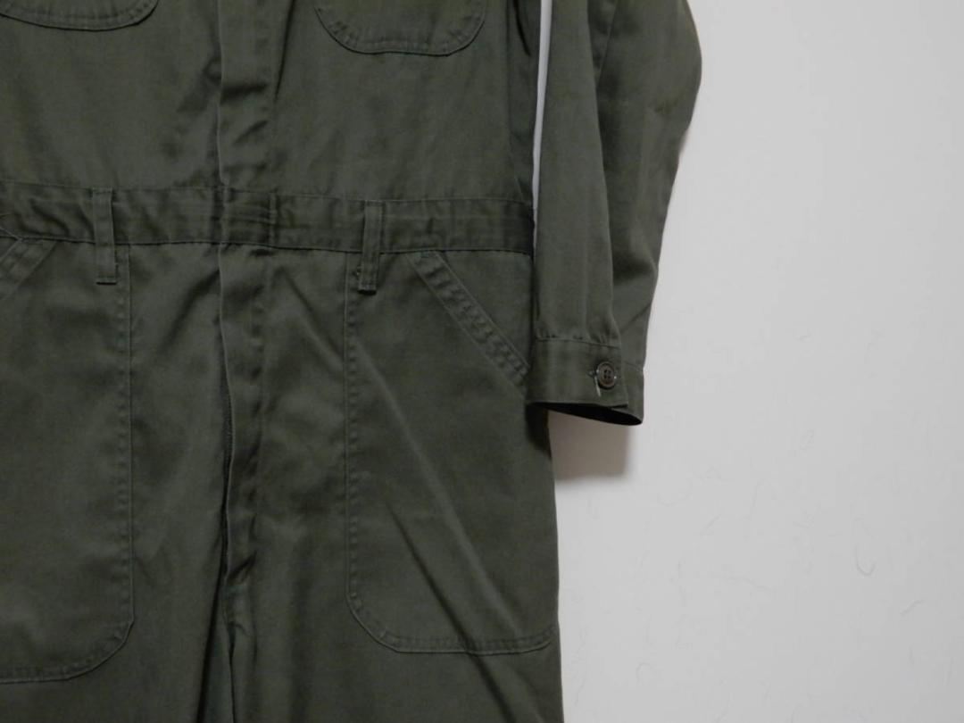 米軍放出品90'sヴィンテージ ミリタリーオーバーオールセージグリーンUS42L
