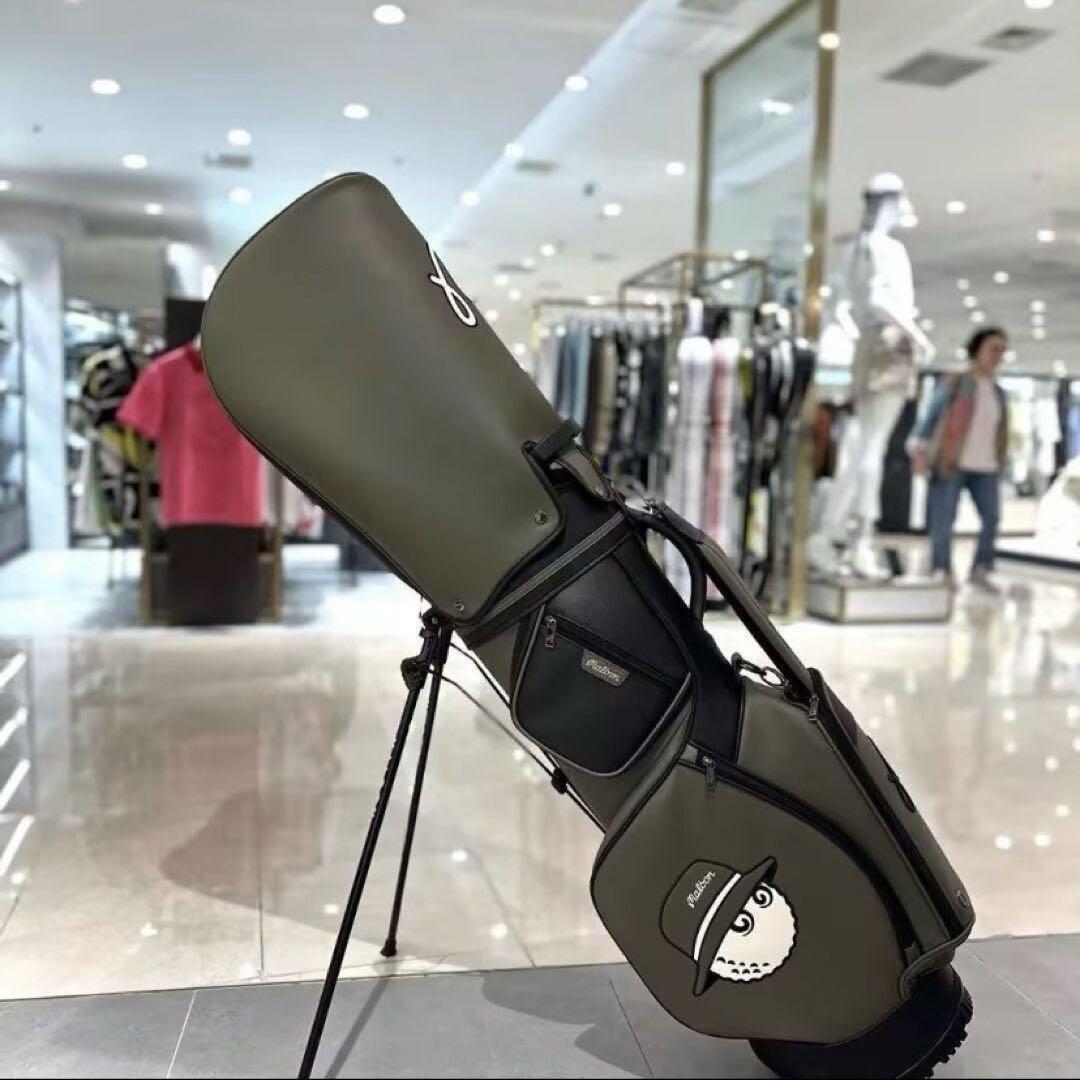 Malbongolf25新品マルボンカラーグリーン ゴルフバッグ キャディ