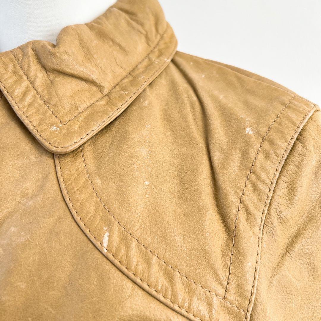 Max Mara マックスマーラ ジャケット ライダース ベージュ 黒