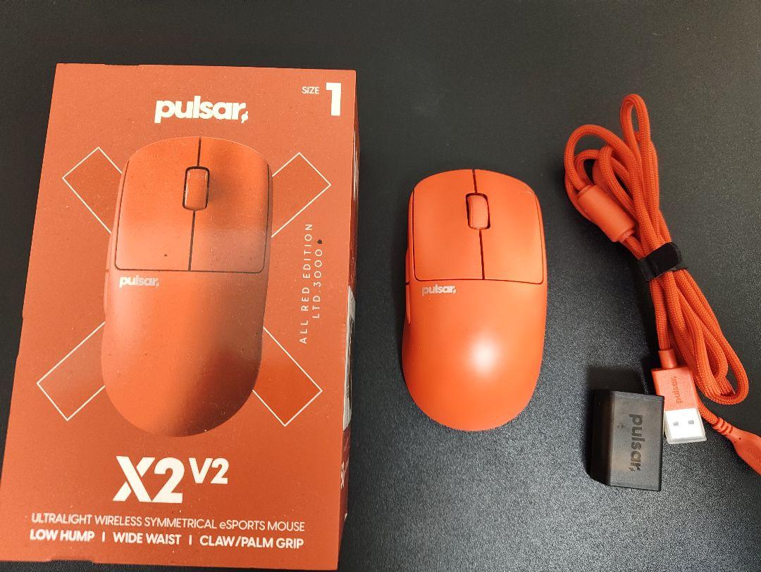 pulsar X2 V2 mini RED 4kドングル付