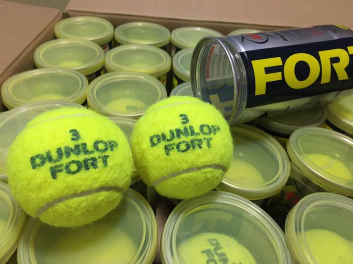 中古テニスボール DUNLOP FORT 60個 缶入り
