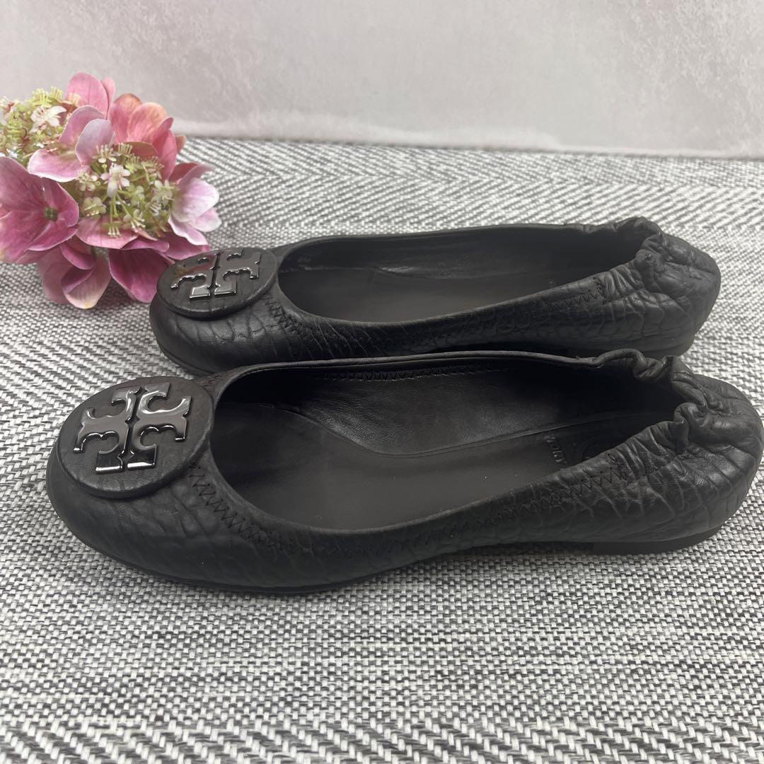 【TORYBURCH】トリーバーチ（5M）フラットシューズ　バレエシューズ　ロゴ