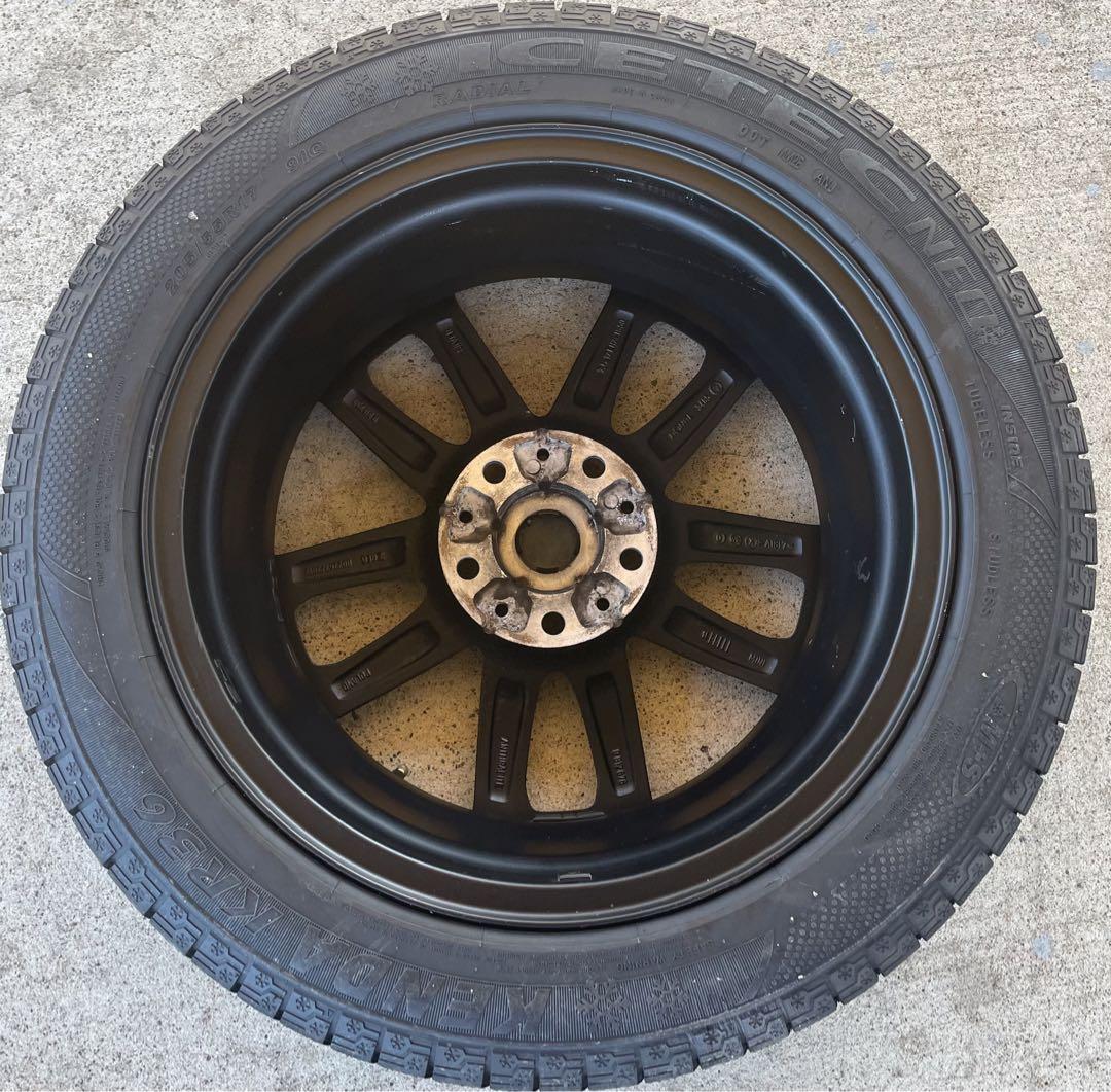バリ山！　MINI純正　205/55R17  クロスオーバー　PCD  120