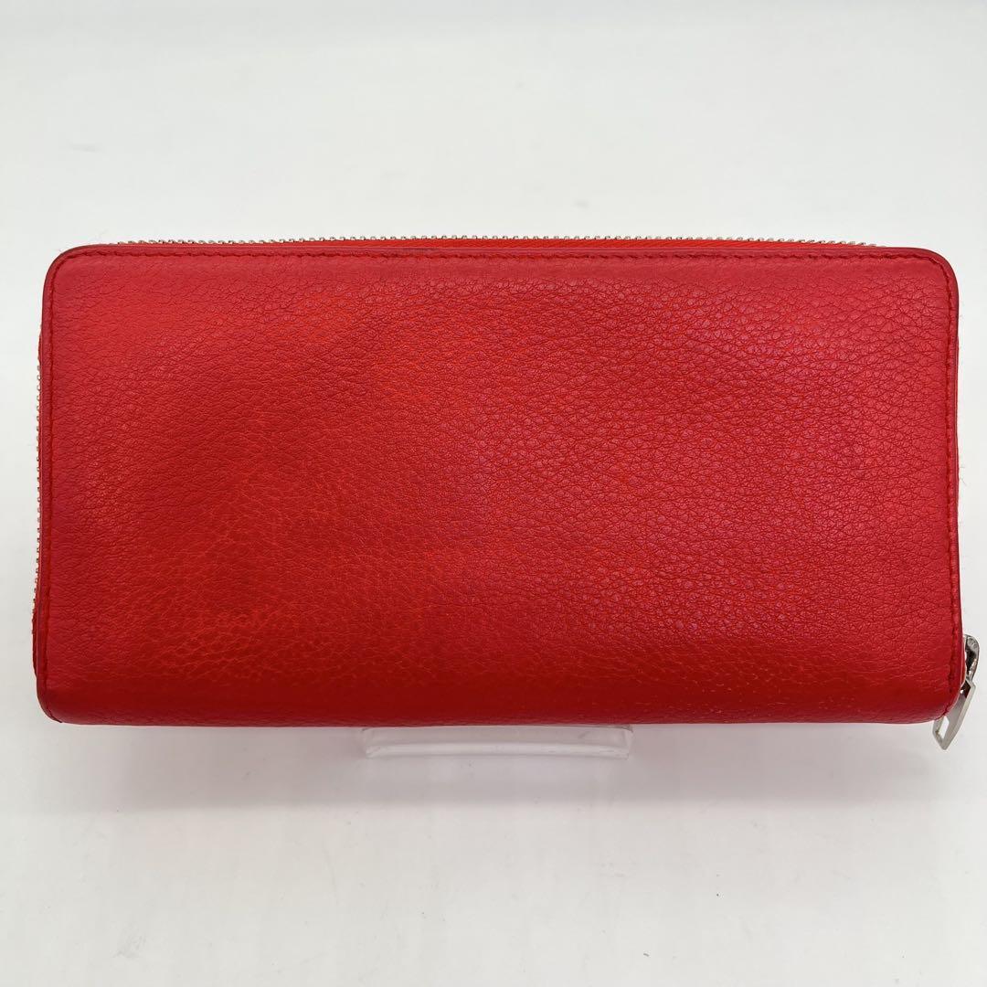 【美品】バレンシアガ 長財布 ラウンドジップ ロゴ金具 392124 カード付き
