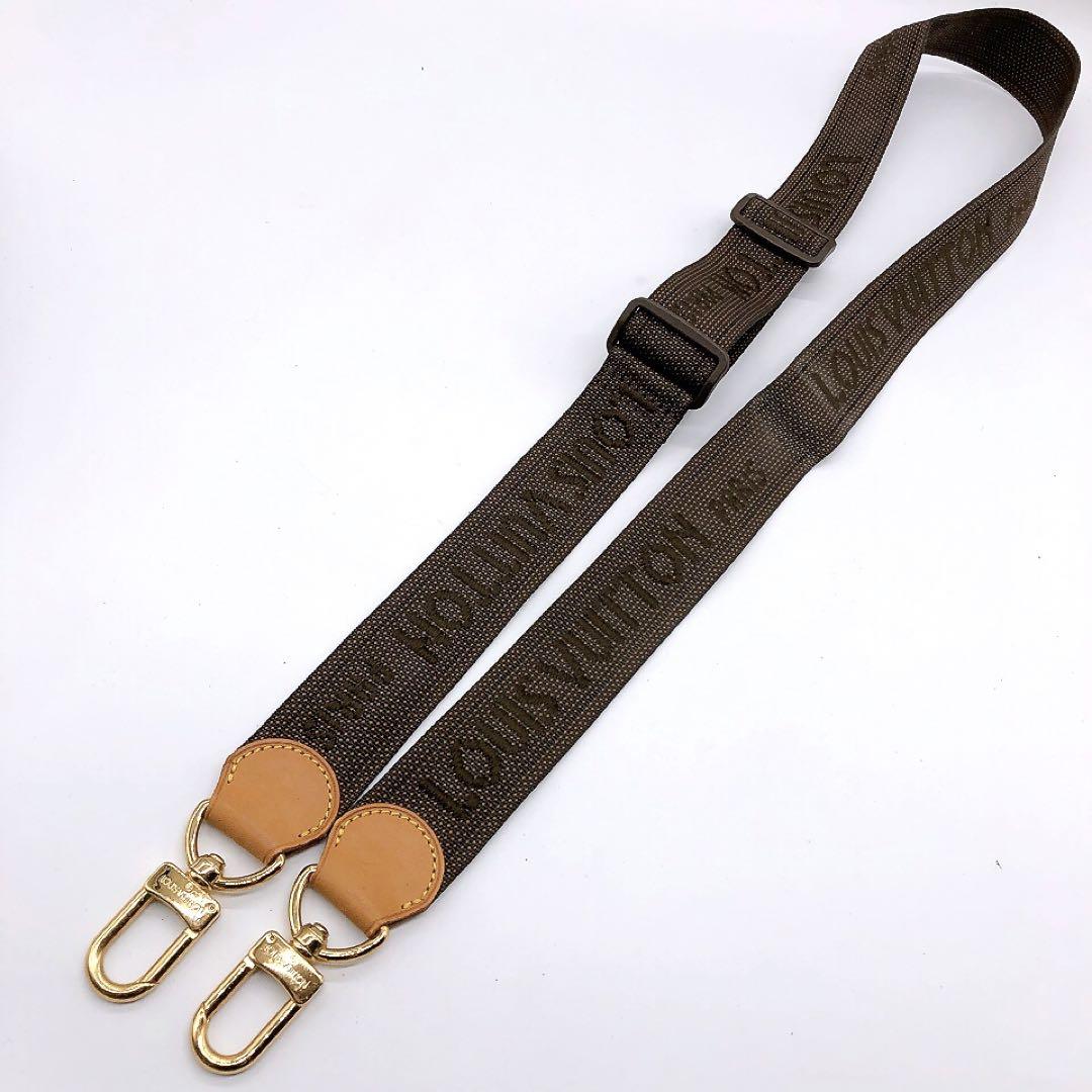 美品【LOUIS VUITTON】ショルダーストラップ　ゴールド金具　ロゴ入り
