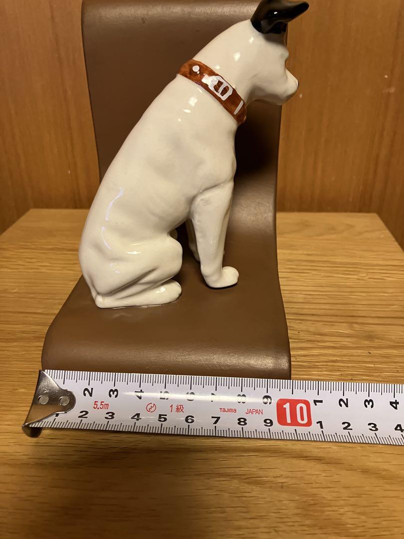 ビクター犬　ニッパー君　ペア陶器製ブックエンド【美品　希少価値】