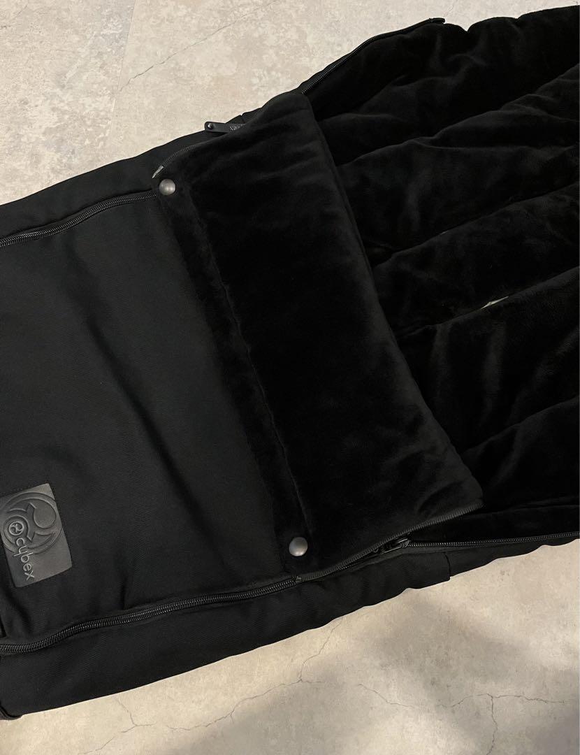 Cybex ⭐️美品 フットマフ 黒 サイベックス プラチナム ベビーカーミオス