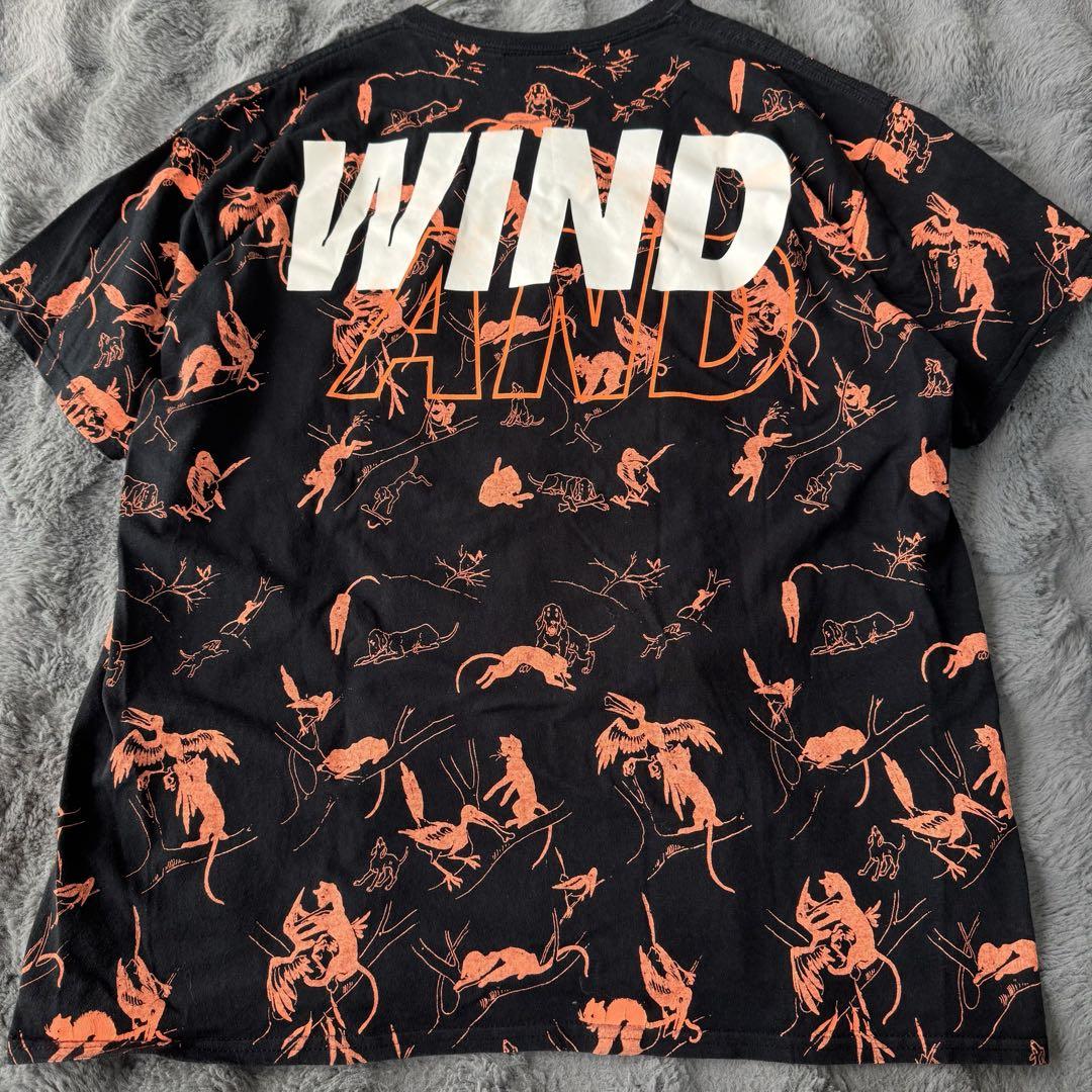 ウィンダンシー wind and sea バックロゴ アニマル Tシャツ 総柄 ウィンダンシー wind and sea バックロゴ アニマル Tシャツ 総柄
