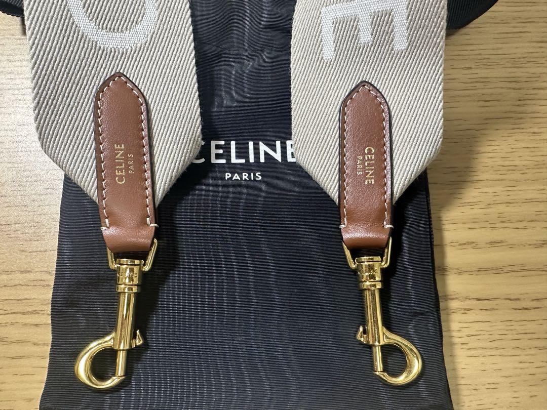CELINE　ジャカード ロングストラップ