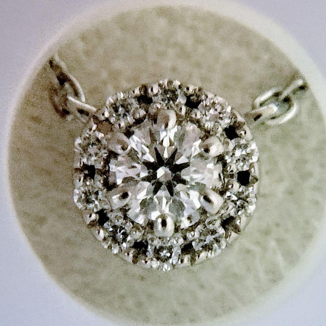 4℃プレジェンス ダイヤモンド ネックレス Pt850 0.108ct