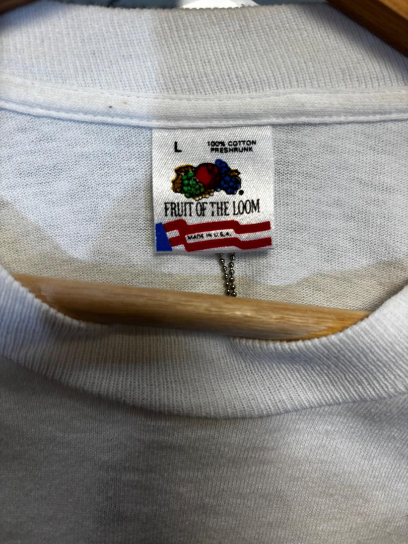 FRUIT OF THE LOOM ホワイト長袖Tシャツ L