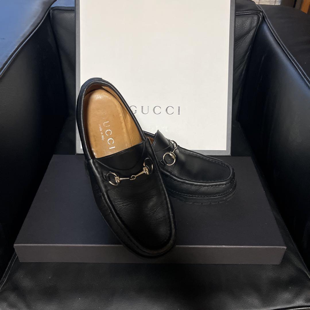 美品♡GUCCI ブラックレザー ローファー