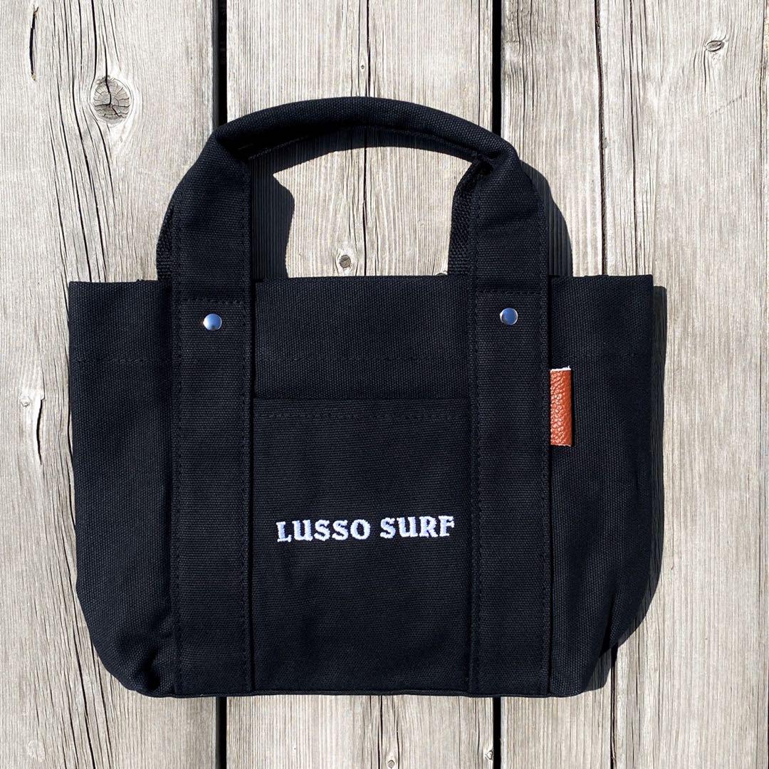 西海岸系⭐︎LUSSO SURF マルチポケットトートバッグ　ブラック　送料込み