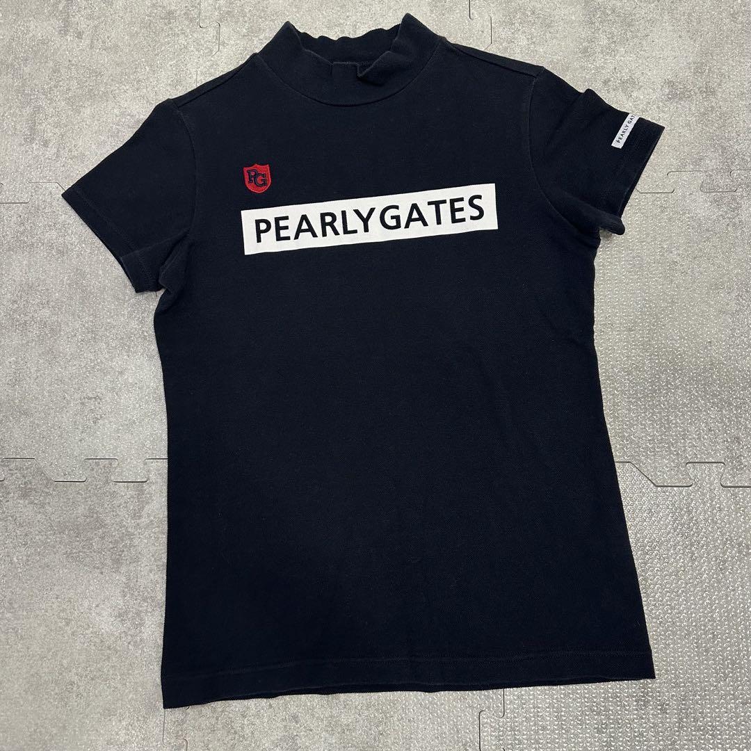 【即日発送】PEARLYGATESミニスカートハイネックシャツ半袖モックネック 即日発送】PEARLYGATESミニスカートハイネックシャツ半袖モック