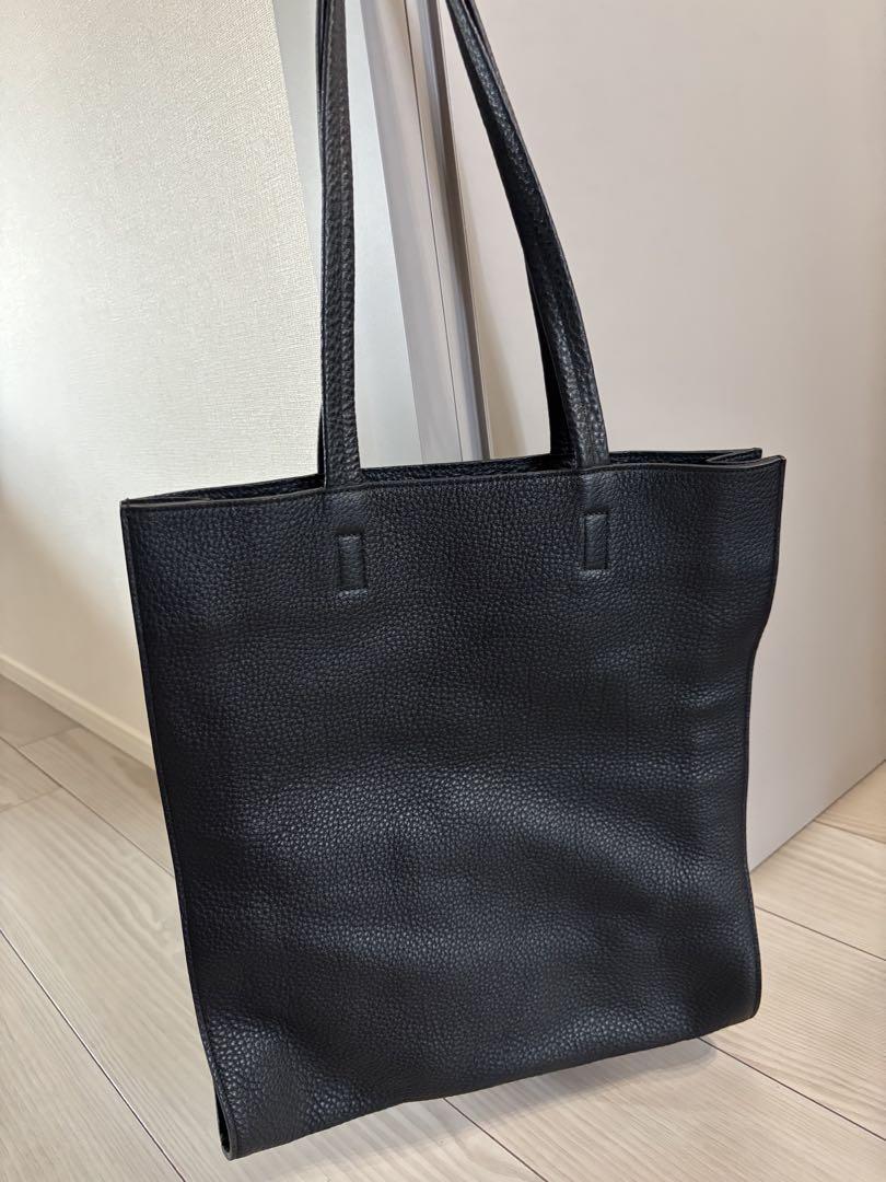 【別注】A×TOMORROWLAND シュリンクレザー トートバッグ