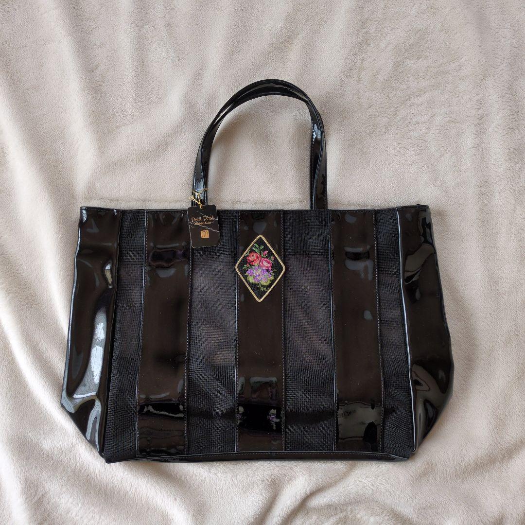まとめ買いでお得 Kuge Michiko Petit ブラックトートバッグ Point バッグ