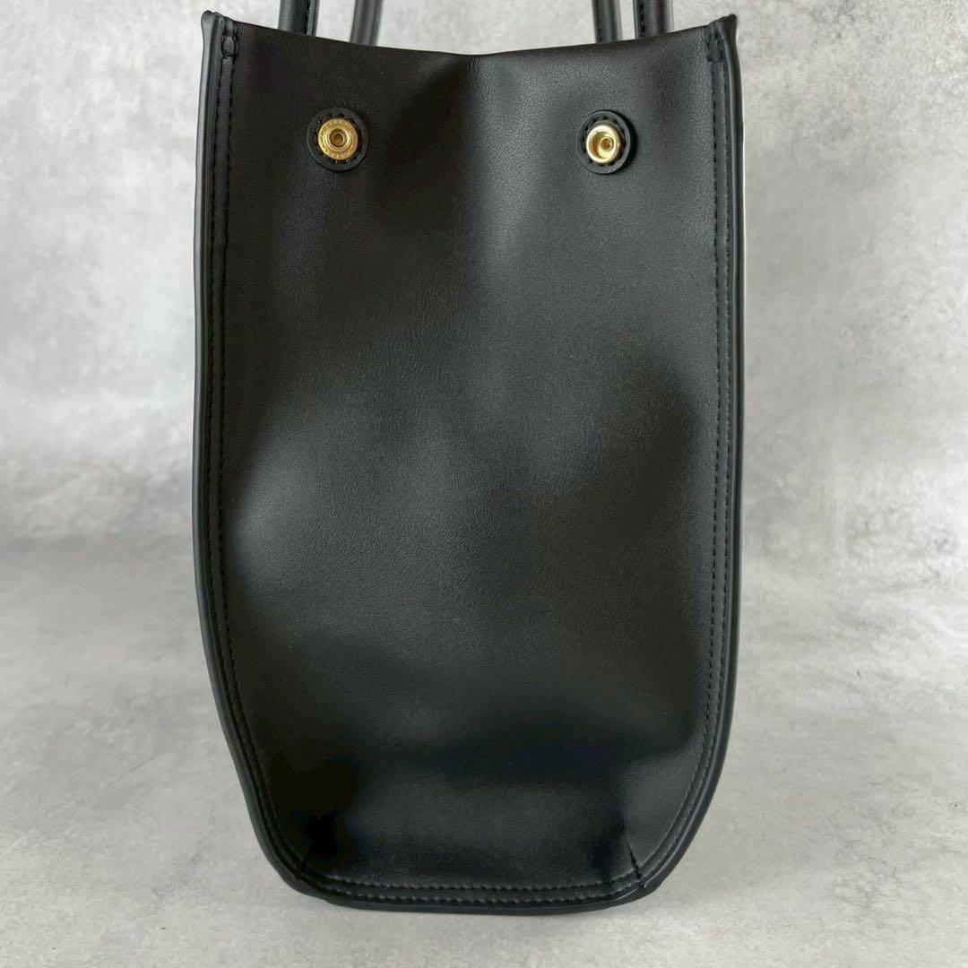 美品】TORY BURCHトリーバーチレザートートバッグ ユニセックス 黒
