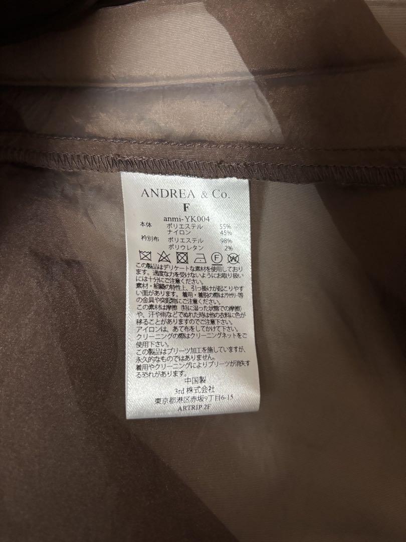 ワンピース ANDREA&Co.ASYMMETRY FRILL&PLEATS DRESS