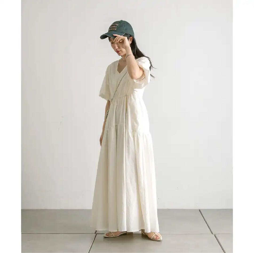 【タグ付き新品】mystic ドロストギャザーワンピース