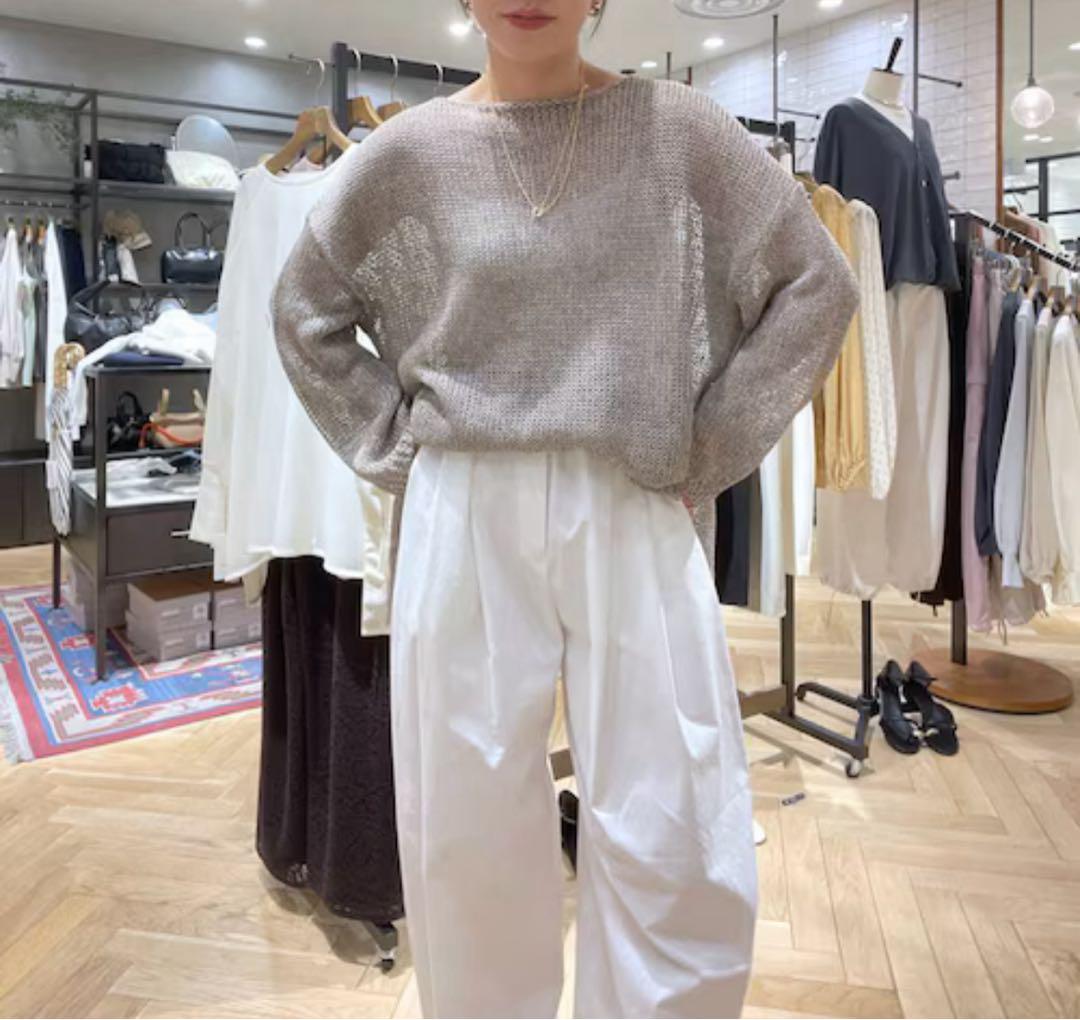 APART BY LOWRYS リネンコンメッシュプルオーバー　新品タグ付き A part by（アパートバイ）の「リネンコンメッシュプルオーバー