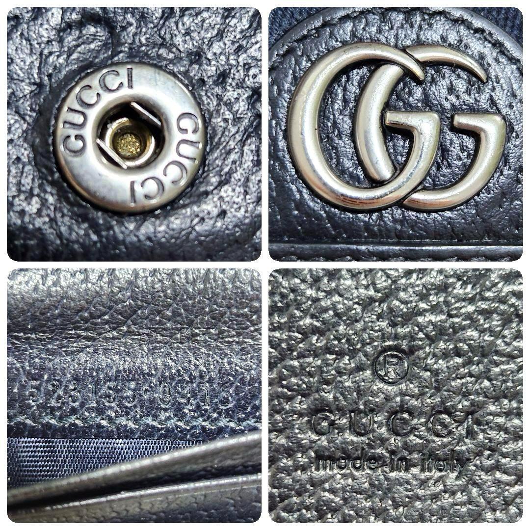 ✨美品　付属品完備✨GUCCI 二つ折り　シェリーライン　マーモント　オフディア