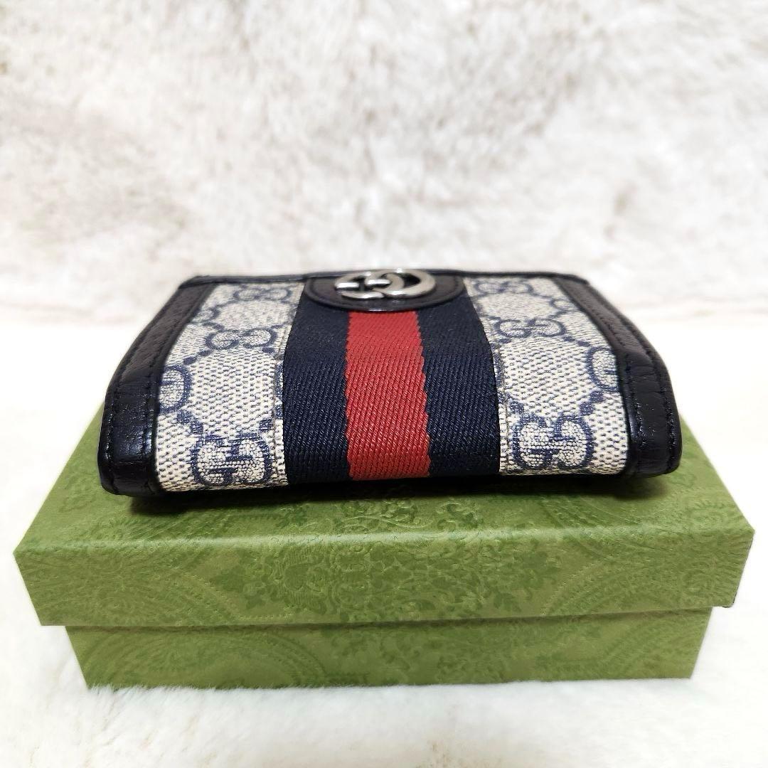 ✨美品　付属品完備✨GUCCI 二つ折り　シェリーライン　マーモント　オフディア