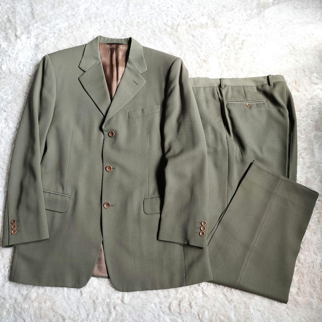 CANALI カナーリ　イタリア製 ネイビー　セットアップ　ストライプ44 ブルースーツ・ストライプのコーディネート（CANONICO）｜487