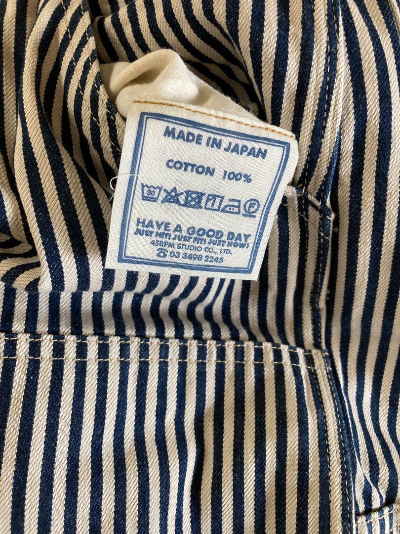 お値下げ　45R 小麦デニムの908ペインターパンツ　ヒッコリー