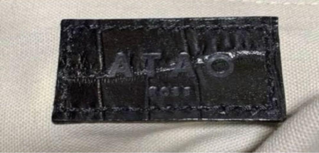 ATAO 黒 クロコダイル風 ショルダーバッグ
