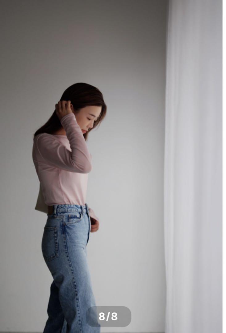 アメリカ通販ファッション pois ポワ ピンク bodysuit【pink】 sheer warm トップス